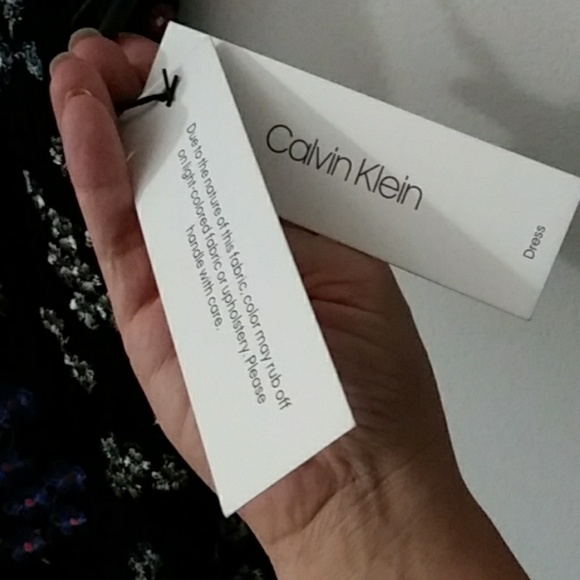 NWT Calvin Klein Midi Velour Dress - Picture 7 of 8